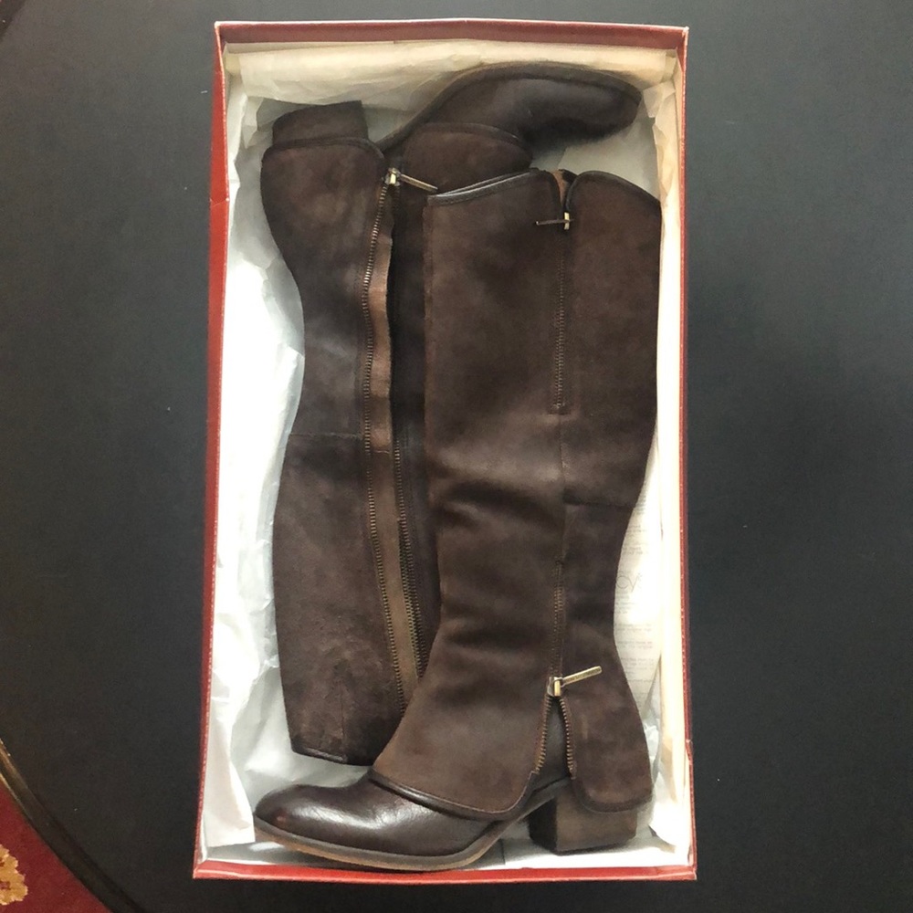Donald/Pliner Reverse Calf Fashion Boots